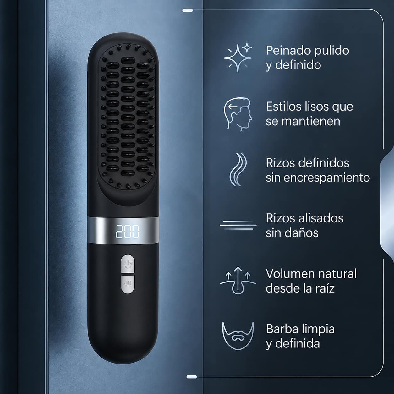 Cepillo Alisador de Calor