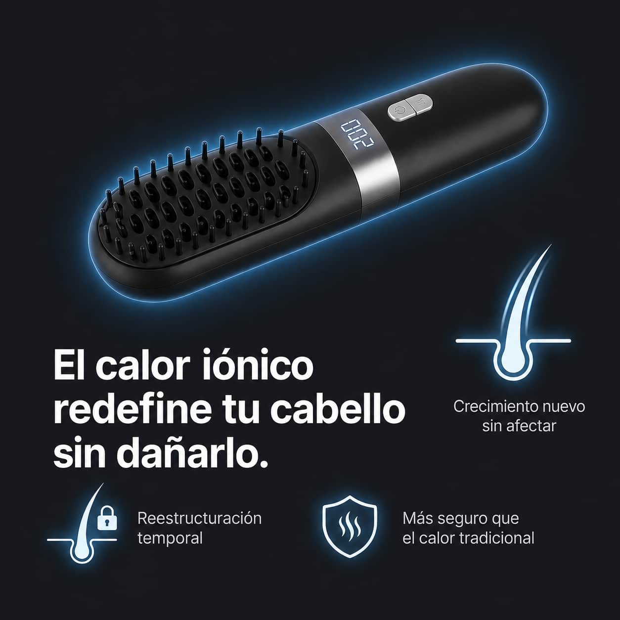 Cepillo Alisador de Calor